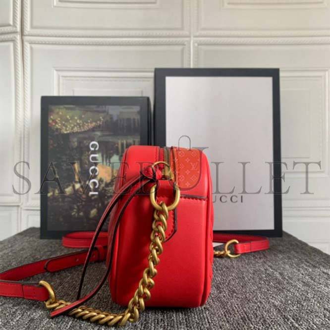 GUCCI MARMONT SMALL MATELASSE SHOULDER BAG 447632   (24*13*7cm)